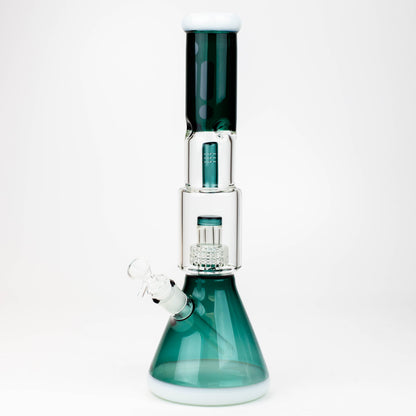 15" Infyniti showerhead percolator with splash guard glass bong
