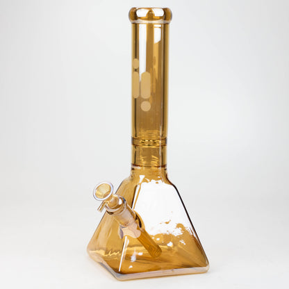 13" Infyniti 7 mm electroplated glass pyramid base bong