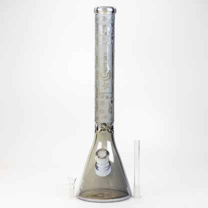 19" GENIE / 7 mm / Electroplated glass beaker bong