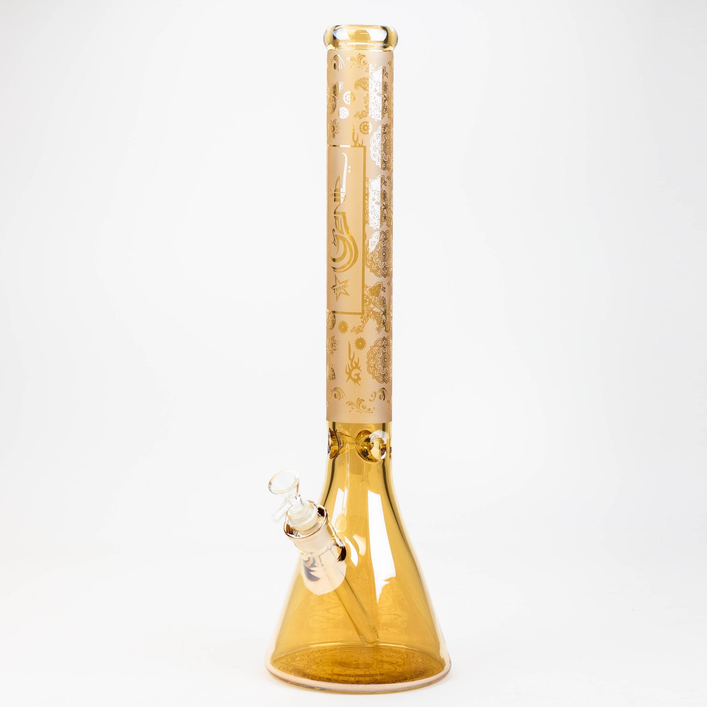 19" GENIE / 7 mm / Electroplated glass beaker bong