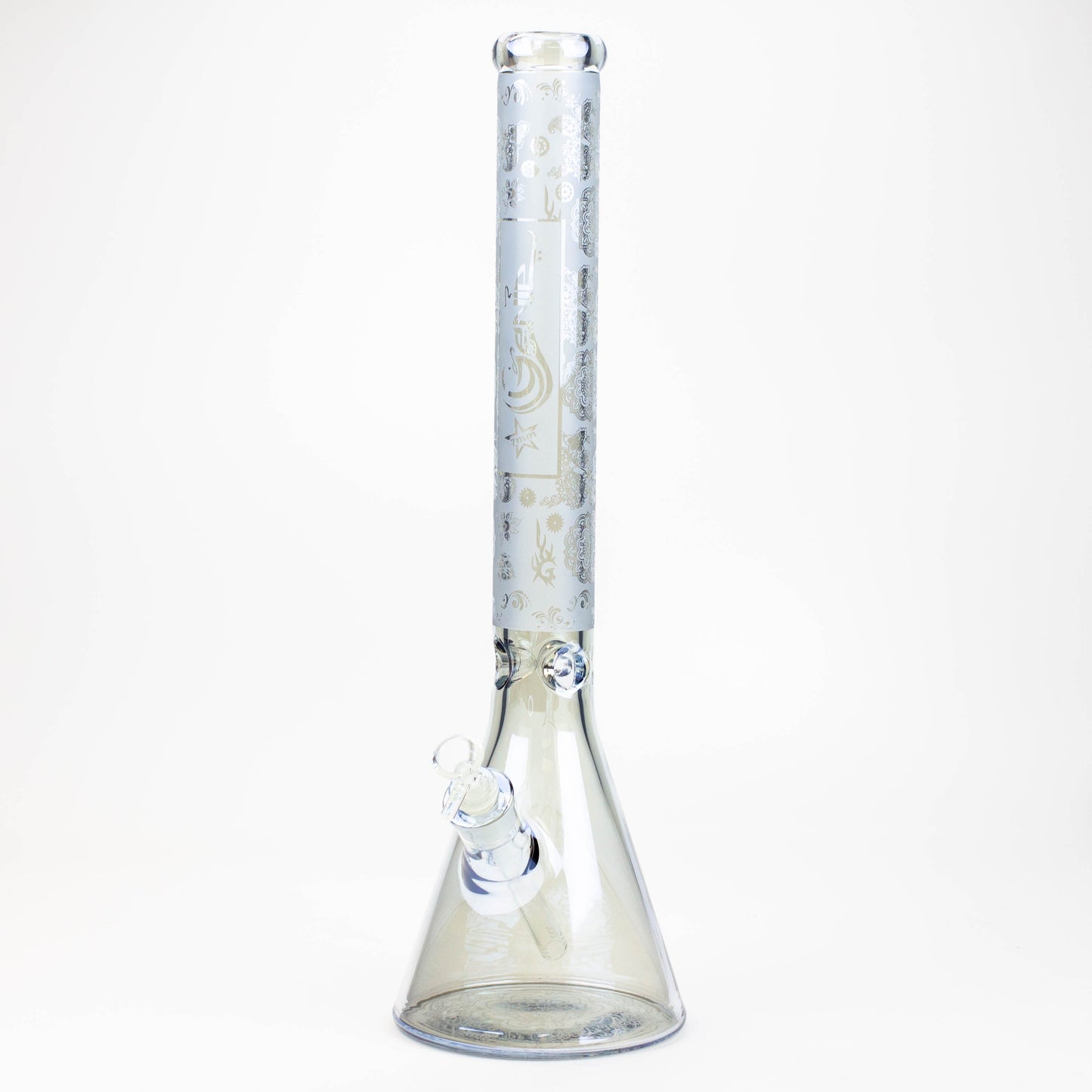 19" GENIE / 7 mm / Electroplated glass beaker bong