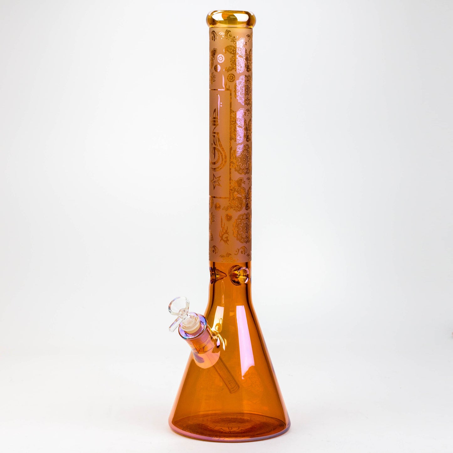 19" GENIE / 7 mm / Electroplated glass beaker bong
