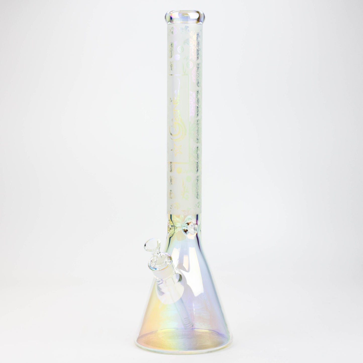 19" GENIE / 7 mm / Electroplated glass beaker bong