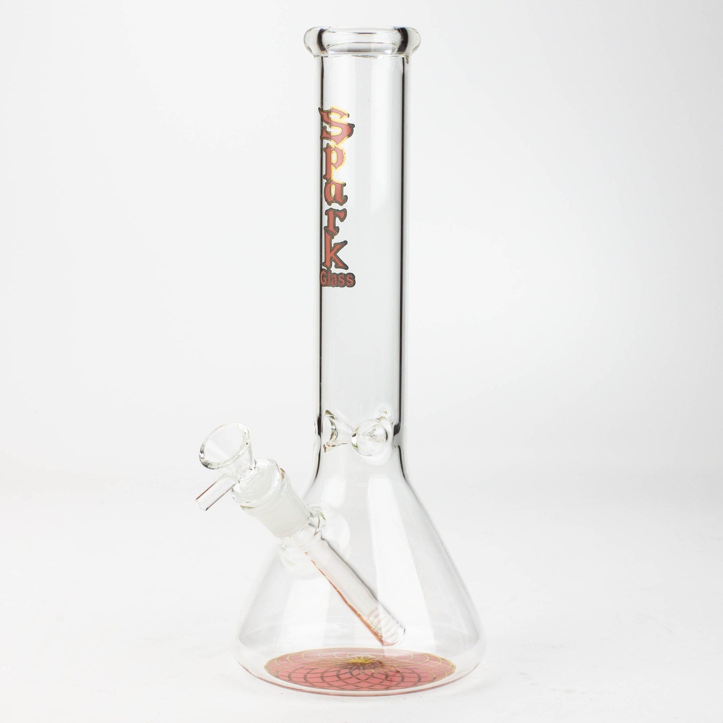 12" SPARK beaker glass water bong