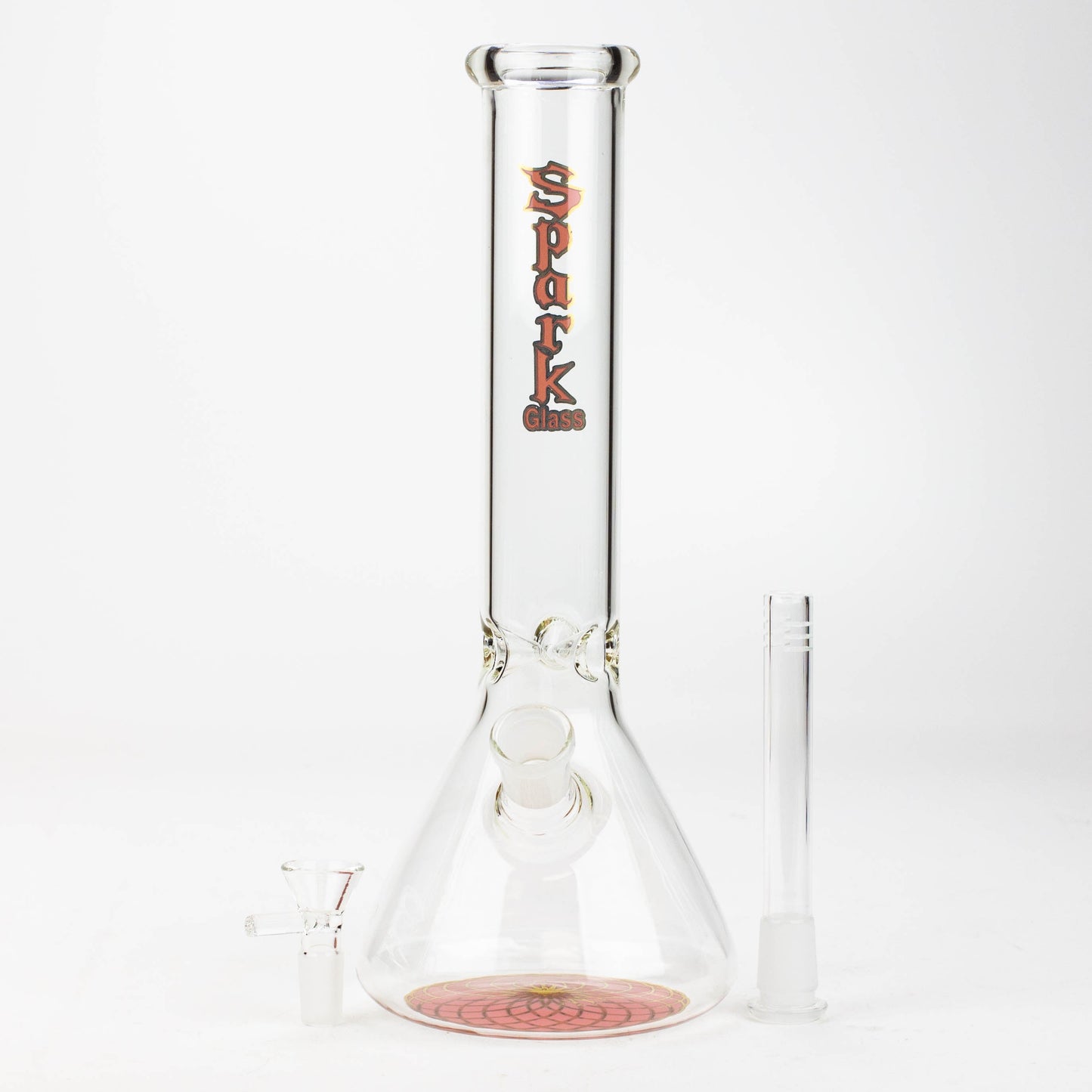 12" SPARK beaker glass water bong