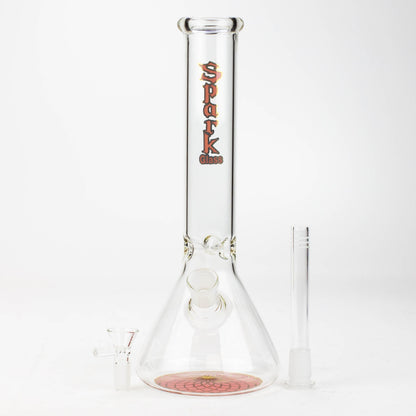 12" SPARK beaker glass water bong