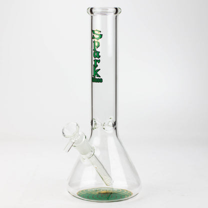 12" SPARK beaker glass water bong