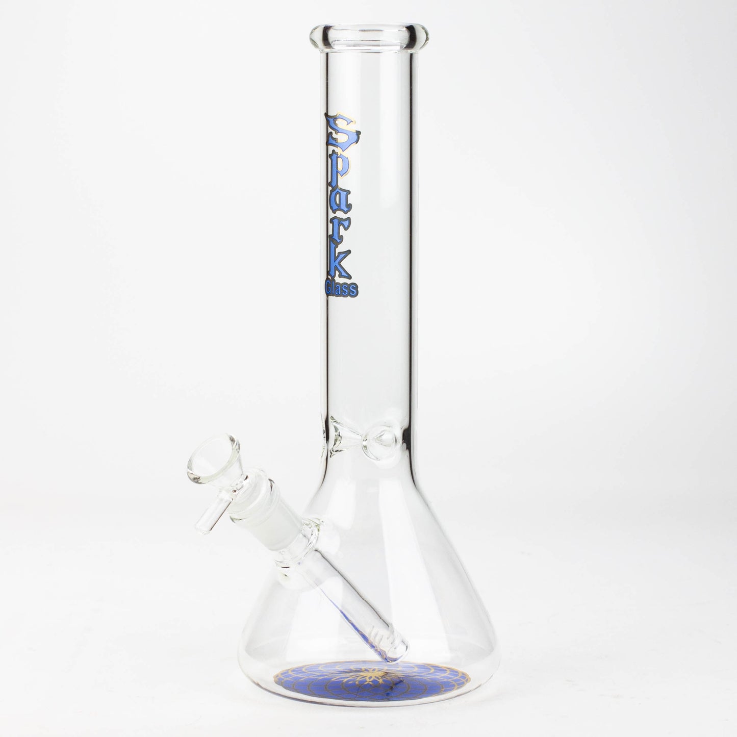 12" SPARK beaker glass water bong