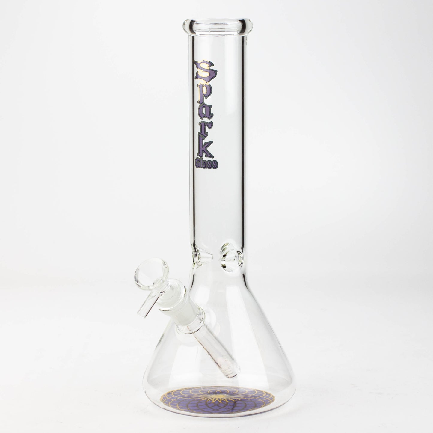 12" SPARK beaker glass water bong