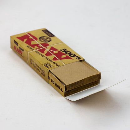 RAW 500's. Natural Unrefined - 20 packs