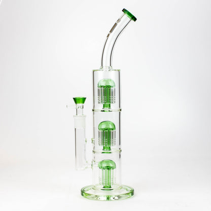 16" Infyniti Triple tree arms percolator glass bong-Gr