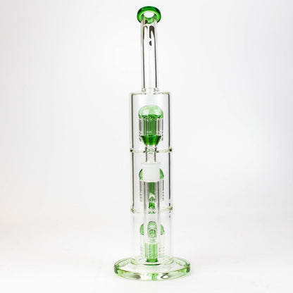 16" Infyniti Triple tree arms percolator glass bong-Gr
