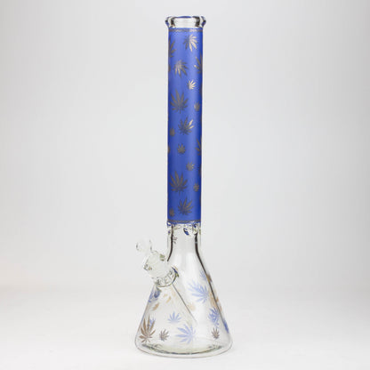 19.5" Gold leaf 9 mm glass water bong