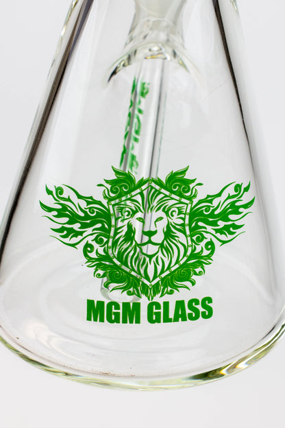 14" glass / 7 mm / beaker glass water bong [A53]