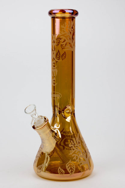 14" XTREME Glass / 7 mm / Tree of life Electroplated Glass beaker Bong