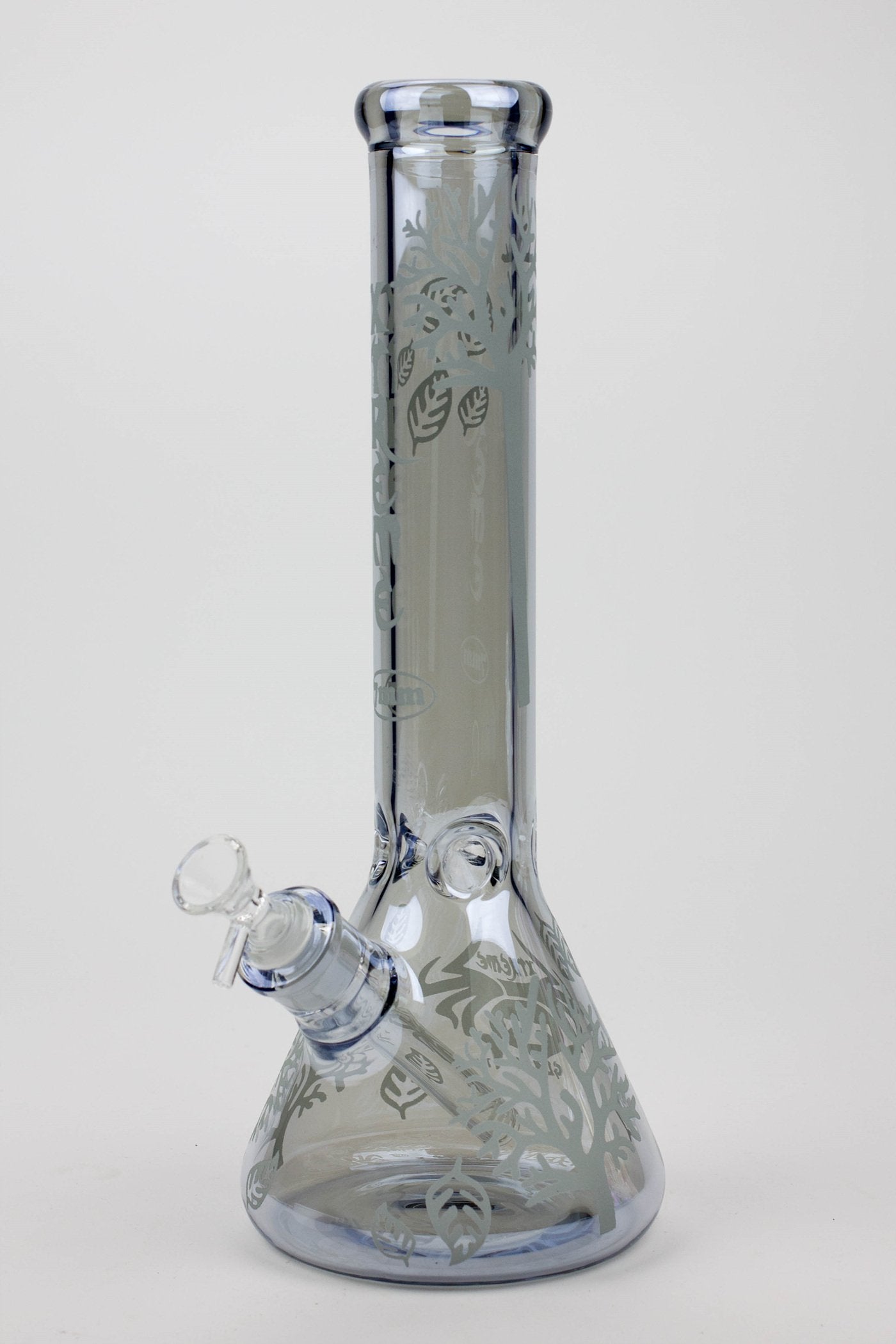 14" XTREME Glass / 7 mm / Tree of life Electroplated Glass beaker Bong