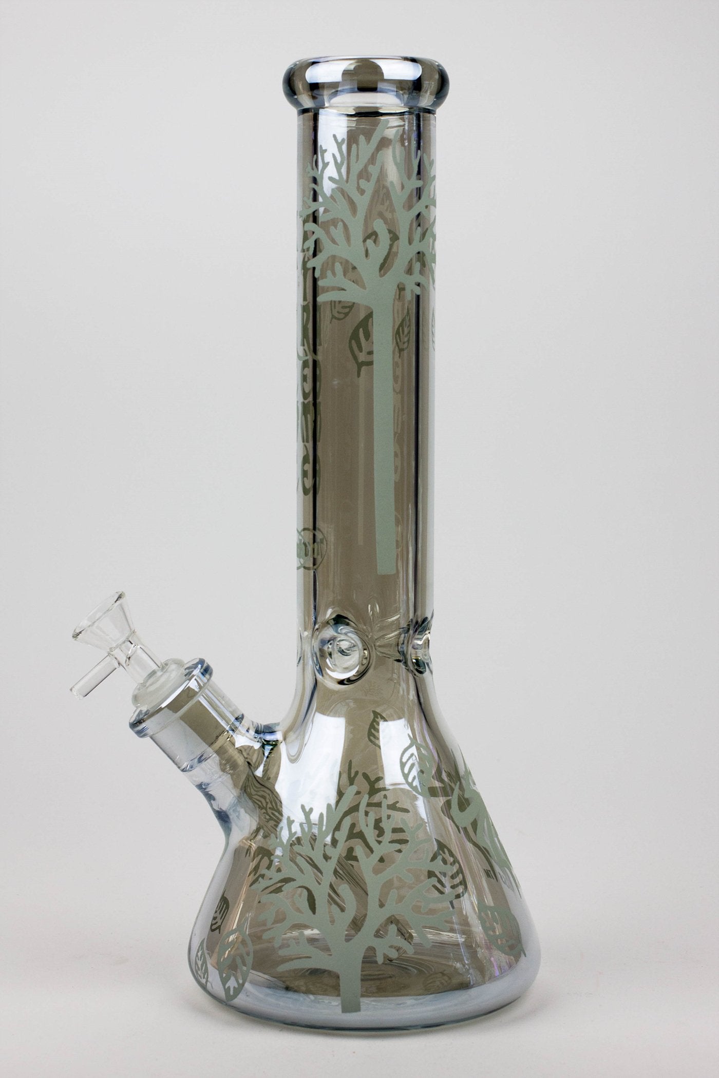 14" XTREME Glass / 7 mm / Tree of life Electroplated Glass beaker Bong