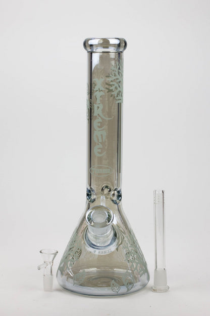 14" XTREME Glass / 7 mm / Tree of life Electroplated Glass beaker Bong