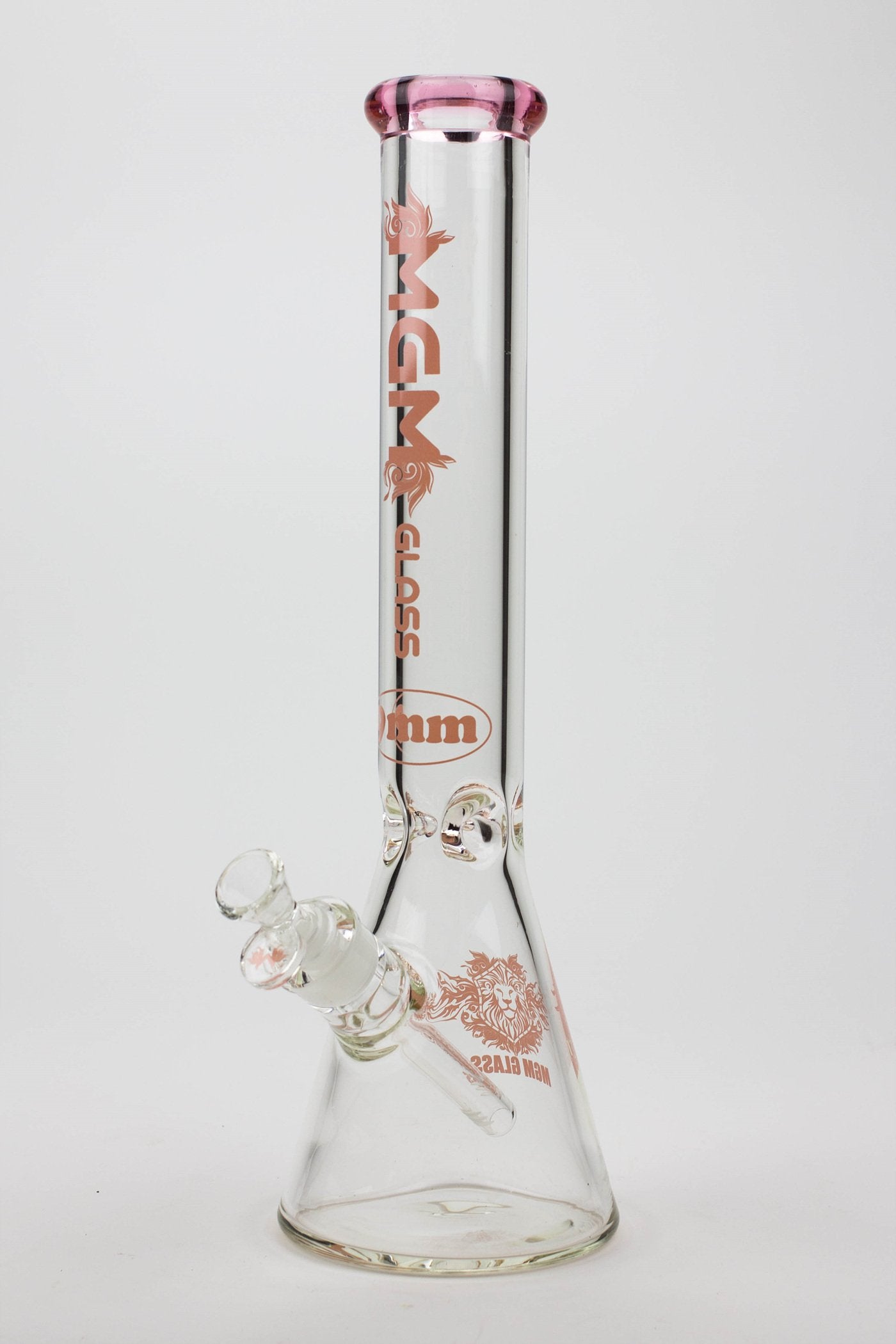 16" glass / 9 mm / beaker glass water bong-Color