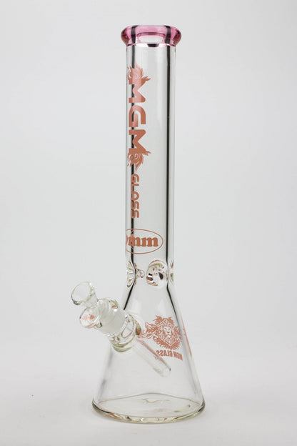 16" glass / 9 mm / beaker glass water bong-Color