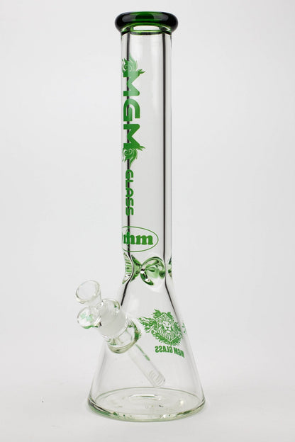 16" glass / 9 mm / beaker glass water bong-Color