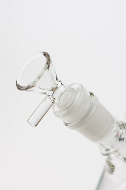 9" AQUA Single tree arms percolator glass water bong