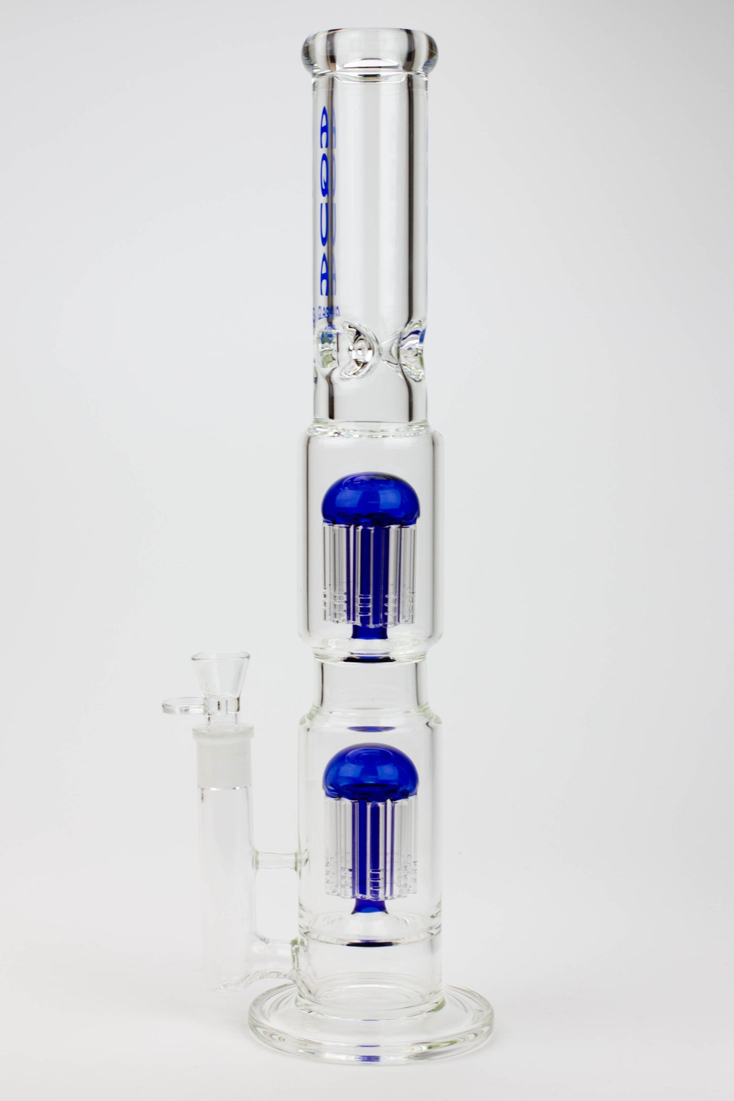 18.5" AQUA Glass Dual Tree arm / 7mm /glass water bong