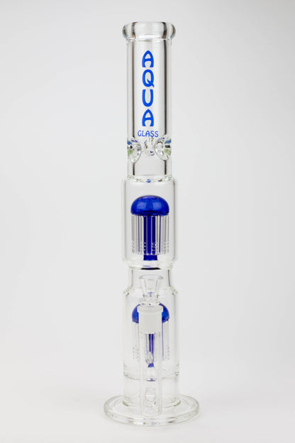 18.5" AQUA Glass Dual Tree arm / 7mm /glass water bong