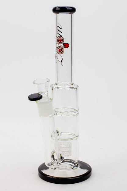 12" ZOOM Tornado and showerhead glass bong [B6]