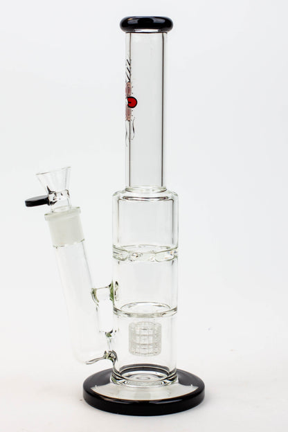 12" ZOOM Tornado and showerhead glass bong [B6]