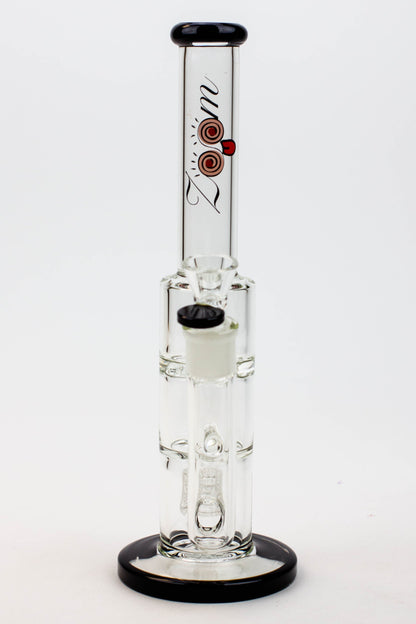 12" ZOOM Tornado and showerhead glass bong [B6]