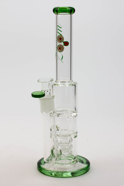 12" ZOOM Tornado and showerhead glass bong [B6]
