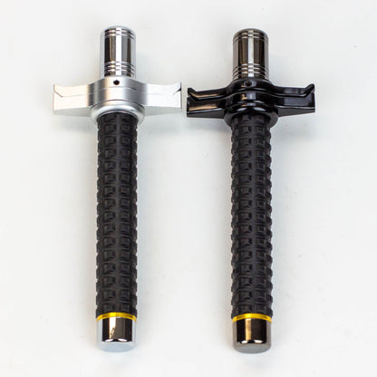 XTREME- Expandable Steel Baton with Guard / Hummer Rubber Handle / Solid Pole