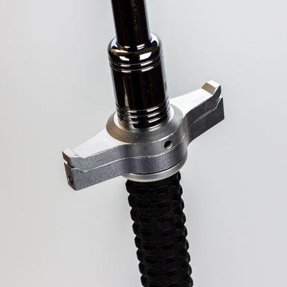 XTREME- Expandable Steel Baton with Guard / Hummer Rubber Handle / Solid Pole