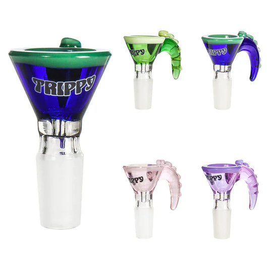 Trippy | 14mm Bowl with Horn – Assorted Color [BB-TRPY-05]