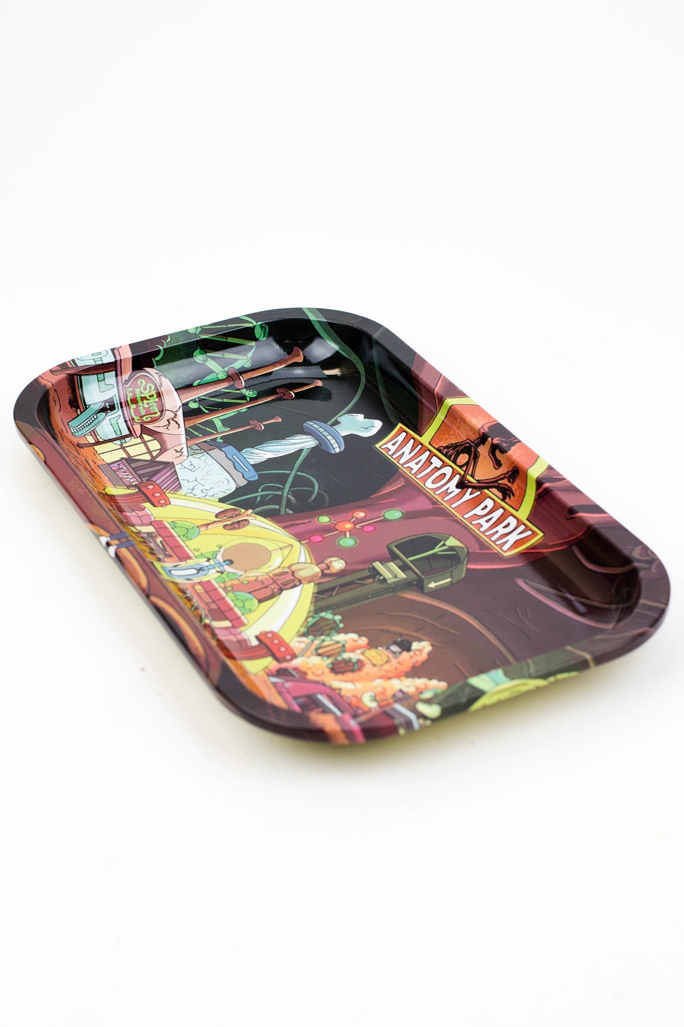 Cartoon Medium Rolling Tray with Magnetic Lid