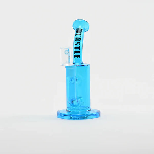 Castle Glassworks | 8.5" Barrel Dab Rig – 7mm Thick Electroplated Glass (14mm Female)