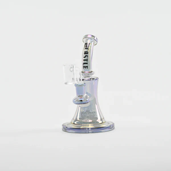 Castle Glassworks | 8.5" Bell Dab Rig – 7mm Thick Electroplated Glass (14mm Female)