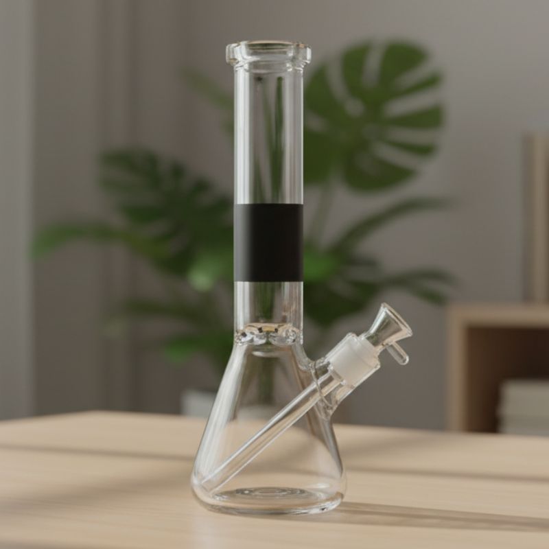 Xtreme| 14" Beaker Base 7mm Glass Bong-Dark Blue