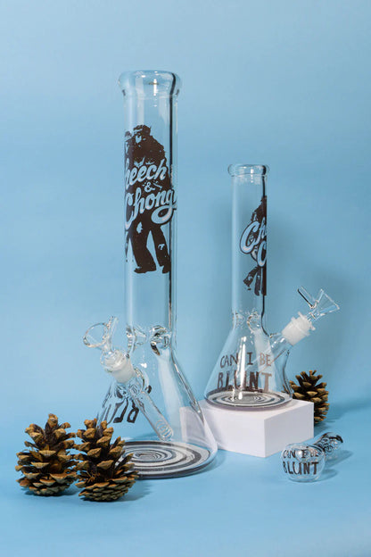 Cheech & Chong® Glass | 15" 7mm Thick Can I Be Blunt Beaker Base Water Pipe