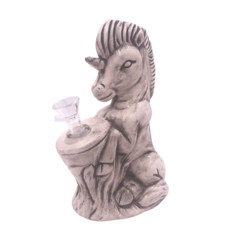 7" Sea Horse Design Ceramic Bong – Mythical Ocean-Inspired Collectible [ES089WP]