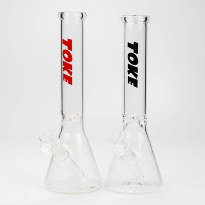 TOKE - 12" Glass beaker water bong