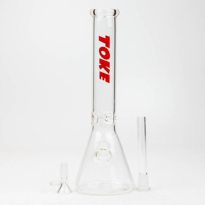TOKE - 12" Glass beaker water bong