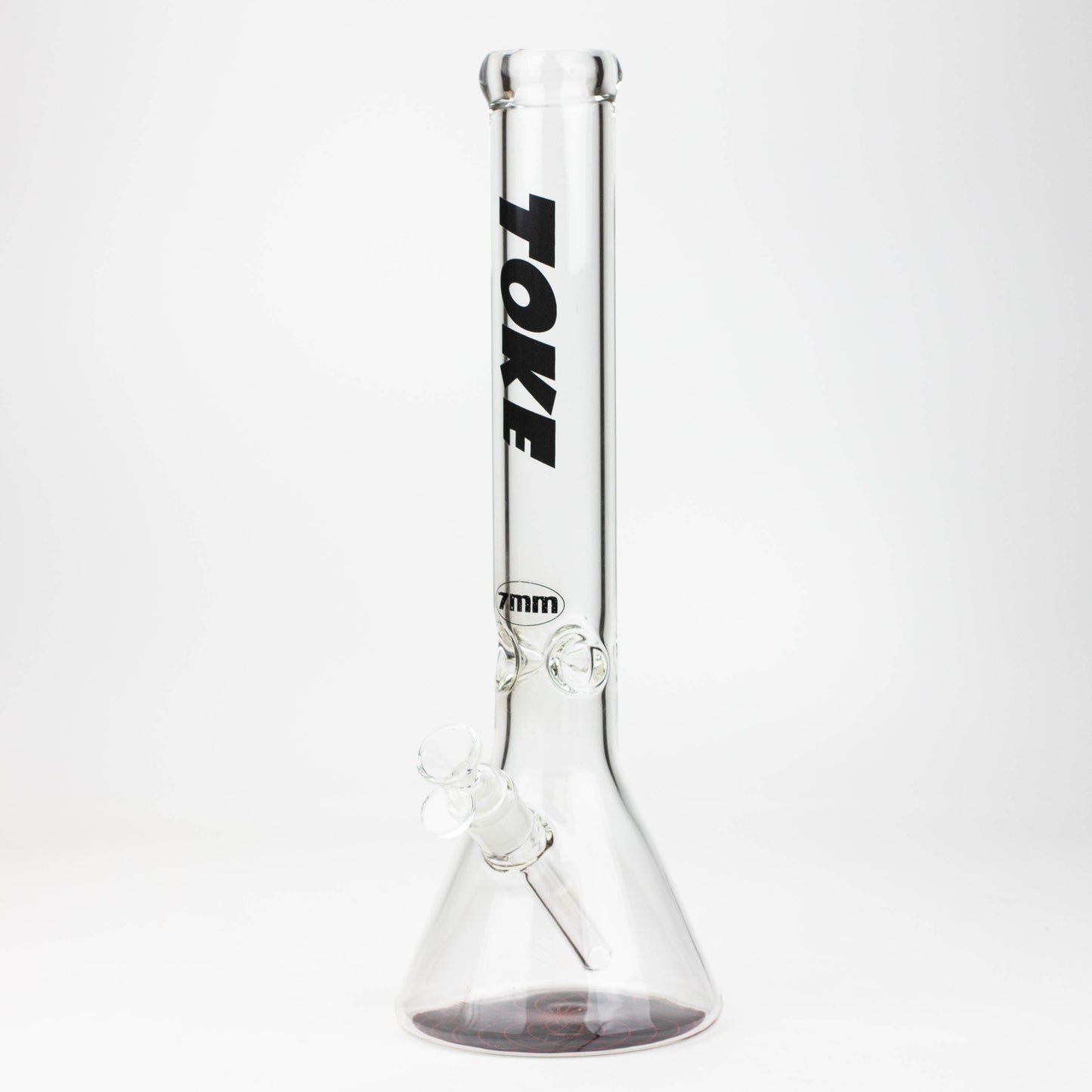 16" TOKE 7 mm glass water beaker bong
