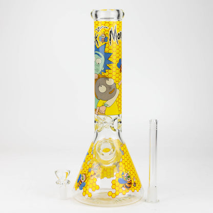 14" RM decal 7 mm glass water bong