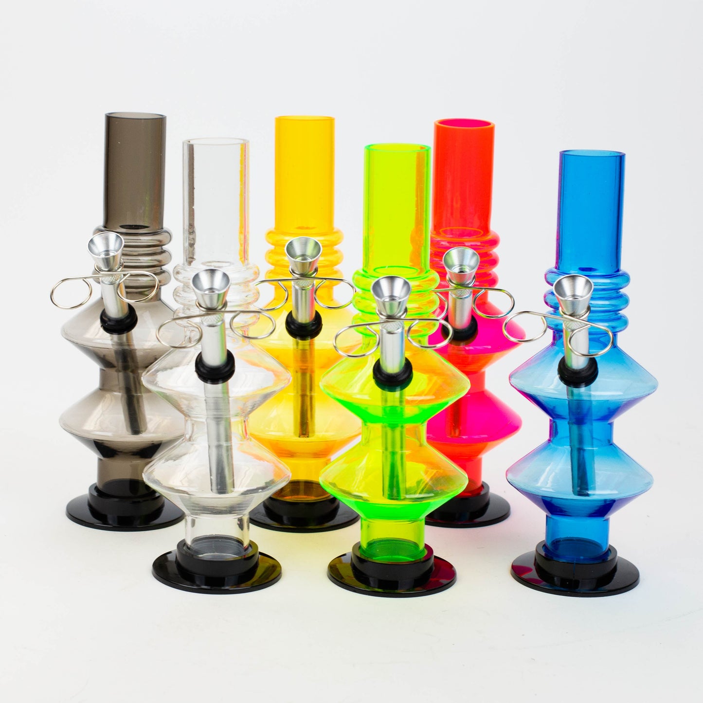 8" acrylic water pipe assorted [FD series]