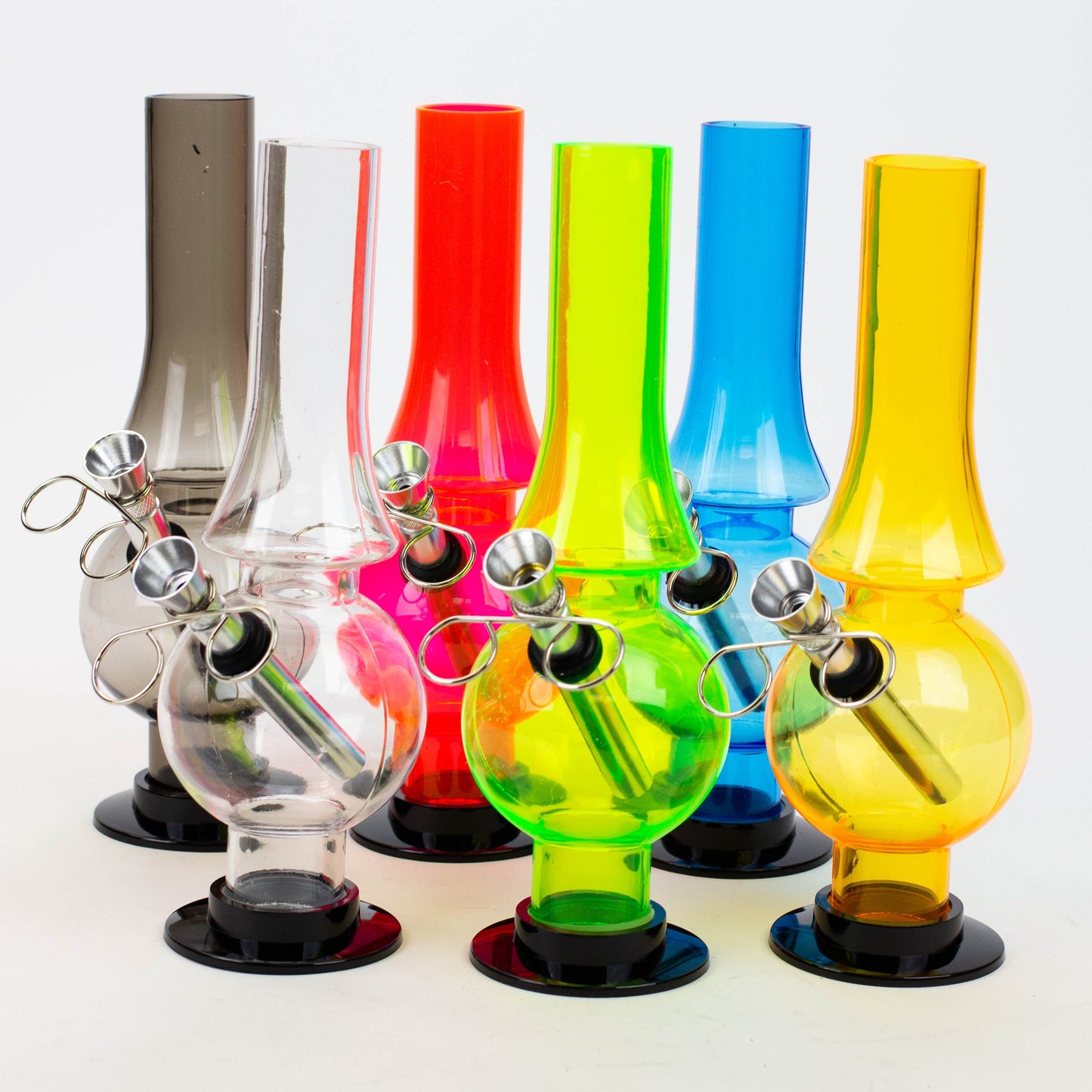 8" acrylic water pipe assorted [FD series]
