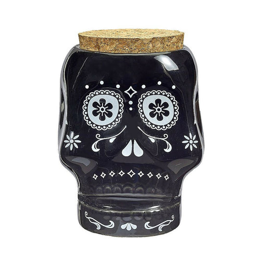 SKULL STASH JAR - BLACK