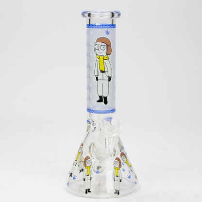 8" Glow in the dark glass Bong [GLOW]