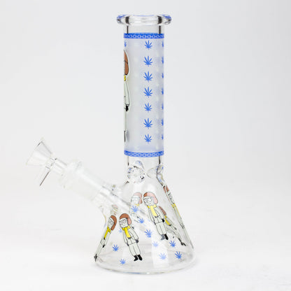 8" Glow in the dark glass Bong [GLOW]